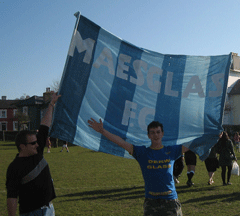 The vocal Maesglas support - League Cup Final 2006-2007